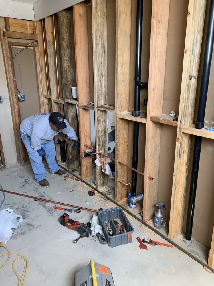 Commercial rough-in plumbing for Gas Line Repair in Alpine
